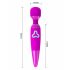 Pretty Love Wand - Vibrador recarregável para massagem (roxo)