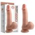 Dildo realista 18cm com base aderente - Dual Density (natural)