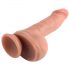 Dildo realista 18cm com base aderente - Dual Density (natural)