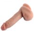 Dildo realista 18cm com base aderente - Dual Density (natural)