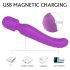 Vibrador Massajador HD Iris - 2 Motores com Aquecimento (Roxo)