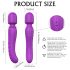 Vibrador Massajador HD Iris - 2 Motores com Aquecimento (Roxo)