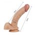 Lovetoy Real Extreme - Dildo G-ponto 21cm (natural)