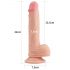 Lovetoy Nature - Dildo realista com base, 21cm (natural)