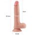 Dildo Realista Duplo Camada 20cm - Lovetoy Nature Cock (Natural)