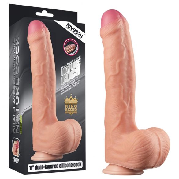 Dildo Realístico Nature Cock 28cm - Dupla Camada