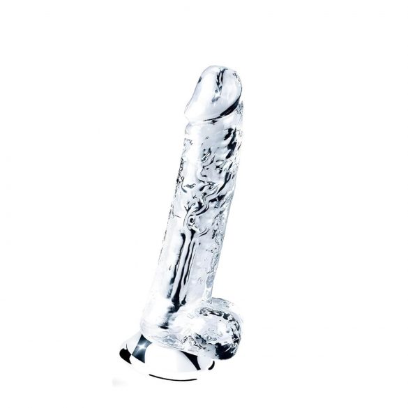 Dildo Transparente com Ventosa - 19cm Lovetoy Flawless