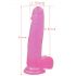 Dildo Realístico com Base 20cm – Rosa Sedutor