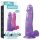 Lovetoy Jelly Studs - Dildo realista com base - 20cm (roxo)