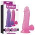 Lovetoy Jelly Studs - Dildo Realista com Base 15cm (Rosa)