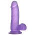 Lovetoy Jelly Studs - Dildo realista com base - 15cm (roxo)