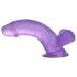 Lovetoy Jelly Studs - Dildo realista com base - 15cm (roxo)