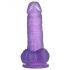 Lovetoy Jelly Studs - Dildo realista com base - 15cm (roxo)