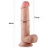 Lovetoy Sliding-Skin - Dildo 21cm Dupla Camada (Natural)