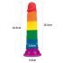 Lovetoy Prider - Dildo Realístico 19cm (Arco-Íris)