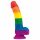 Lovetoy Prider - Dildo de silicone realista 19cm (arco-íris)