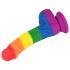 Lovetoy Prider - Dildo de silicone realista 19cm (arco-íris)