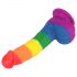 Lovetoy Prider - Dildo de silicone realista 19cm (arco-íris)