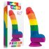 Lovetoy Prider - Dildo de silicone realista 19cm (arco-íris)