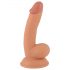 Mr. Rude - Dildo com ventosa e testículos 18cm (natural)