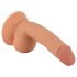 Mr. Rude - Dildo com ventosa e testículos 18cm (natural)