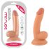 Mr. Rude - Dildo com ventosa e testículos 18cm (natural)