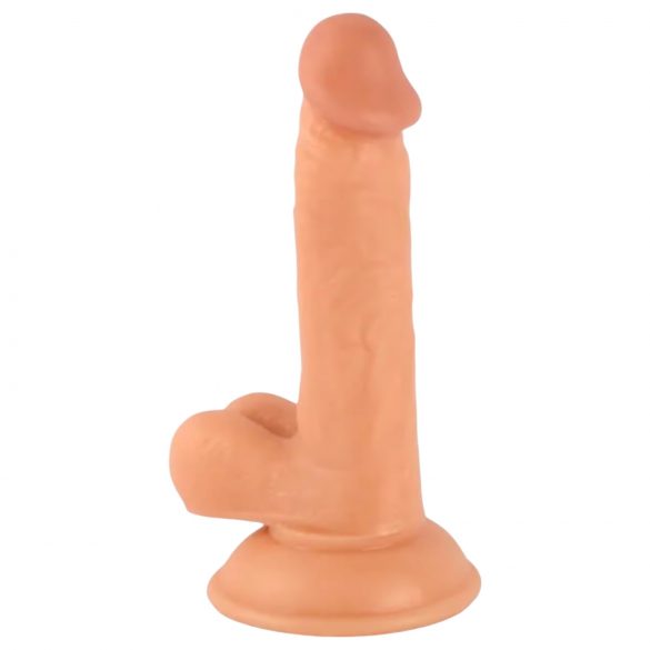 Mr. Rude - Dildo realista com ventosa e escroto - 17cm (natural)