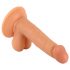 Mr. Rude - Dildo realista com ventosa e escroto - 17cm (natural)