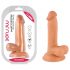 Mr. Rude - Dildo realista com ventosa e escroto - 17cm (natural)