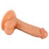 Mr. Rude - Dildo realista com ventosa e escroto - 17cm (natural)