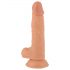 Sr. Atrevido - Dildo com ventosa e escroto 19cm (natural)