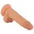 Sr. Atrevido - Dildo com ventosa e escroto 19cm (natural)