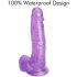 Dildo Tracy's Dog Jelly 8 c/ ventosa e testículos (roxo)