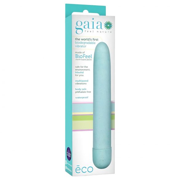 Gaia Eco L - Vibrador amigável (azul) - grande