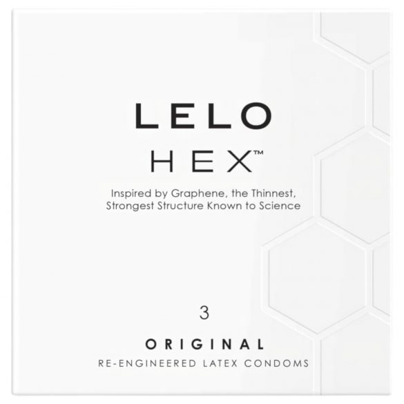 LELO Hex Original - preservativo de luxo (3 unid.)