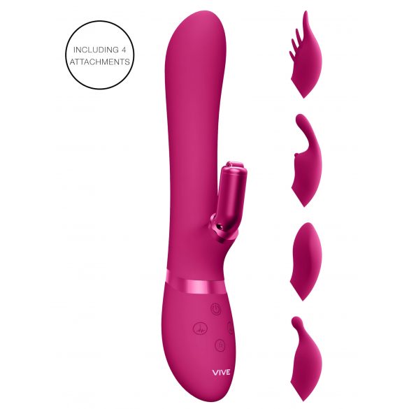 Vibrador Vive Chou com Cabeças Intercambiáveis (Rosa)