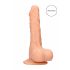 RealRock Dong 7 - Dildo realista com testículos (17cm) - natural