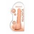 RealRock Dong 7 - Dildo realista com testículos (17cm) - natural