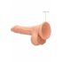 RealRock Dong 7 - Dildo realista com testículos (17cm) - natural