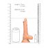 RealRock Dong 7 - Dildo realista com testículos (17cm) - natural