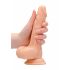 RealRock Dong 7 - Dildo realista com testículos (17cm) - natural