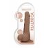 RealRock Dong 8 - Dildo realista 20cm, cor natural escuro