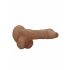 RealRock Dong 8 - Dildo realista 20cm, cor natural escuro