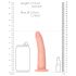 RealRock Slim - Dildo Realista 15,5cm (natural)