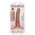 RealRock Slim - dildo realista 15,5 cm (pele escura)