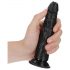 Dildo RealRock Slim realístico - 15,5cm (preto)