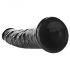 Dildo RealRock Slim realístico - 15,5cm (preto)