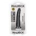 Dildo RealRock Slim realístico - 15,5cm (preto)