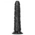 Dildo RealRock Slim realístico - 15,5cm (preto)