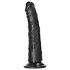 Dildo RealRock Slim realístico - 15,5cm (preto)